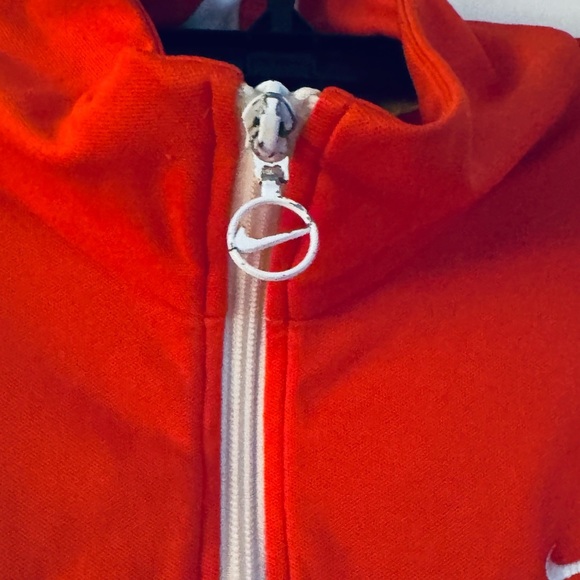 Nike Orange Jacket with White Zipper - Picture 9 of 9